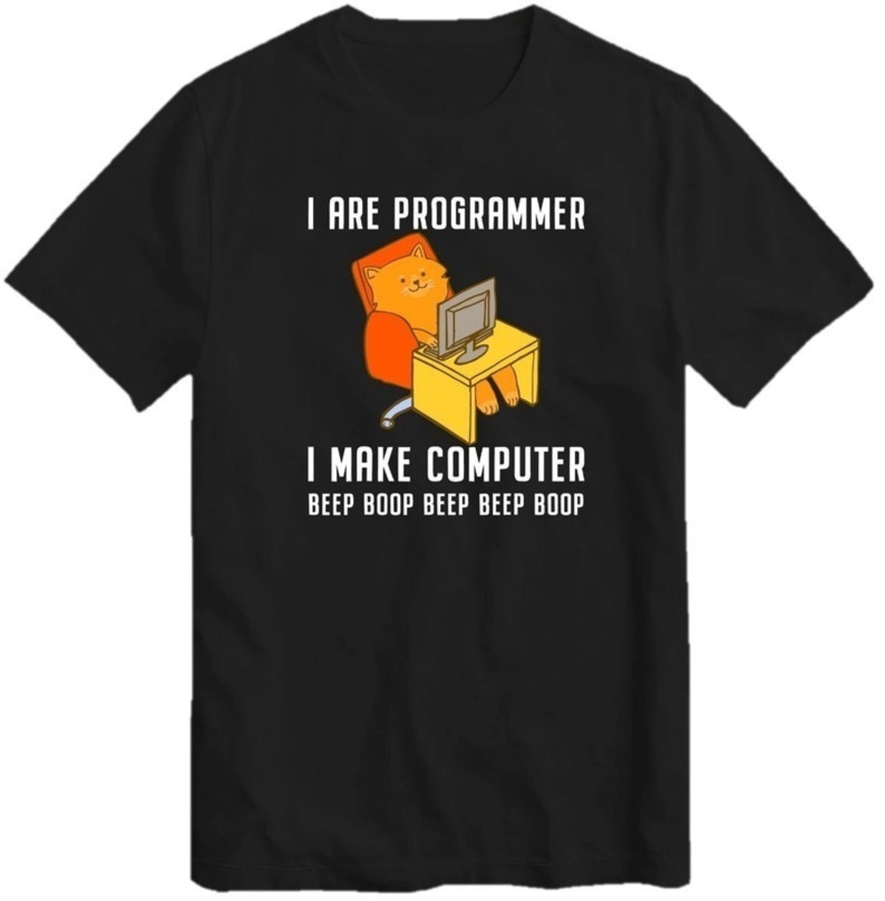 I Are Programmer Programming Coding Nerd Cat T-Shirt